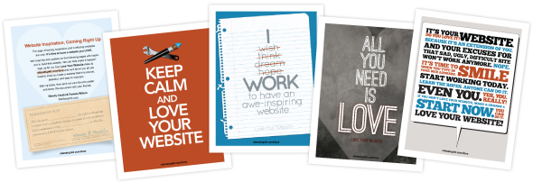 Love Your Website mini posters